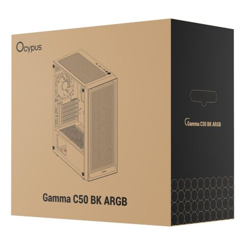Корпус для ПК OCYPUS GAMMA C50 BK (GAMMA-C50-BKG000XX-GL) - Нулевой остаток (Feed)  - Нулевой остаток (Feed) 