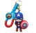 Брелок підвіска на рюкзак Marvel Captain America Капітан Америка 3D Keychain Backpack -   -  