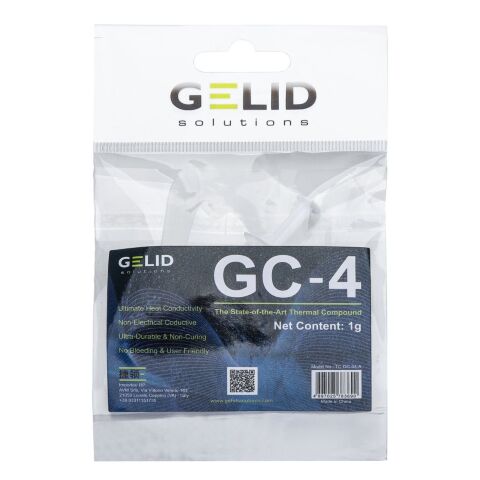 Термопаста Gelid Solutions GC4 1g (TC-GC-04-A) - Нулевой остаток (Feed)  - Нулевой остаток (Feed) 