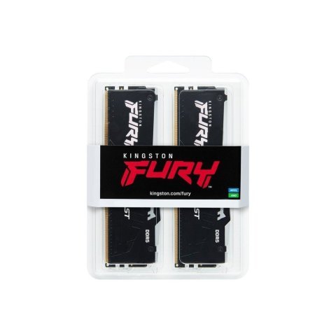 Модуль памяти для компьютера DDR5 64GB (2x32GB) 5200 MHz Beast RGB Kingston Fury (ex.HyperX) (KF552C40BBAK2-64) - Нулевой остаток (Feed)  - Нулевой остаток (Feed) 