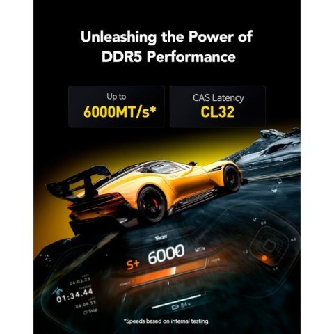 Модуль памяти для компьютера DDR5 32GB (2x16GB) 6000 MHz Thor Black Lexar (LD5U16G60C38LG-RGD) - Нулевой остаток (Feed) - Нулевой остаток (Feed)