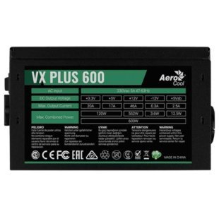 Блок питания AeroCool 600W VX 600 PLUS (VX 600 PLUS)