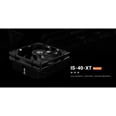 Кулер для процессора ID-Cooling IS-40-XT BLACK - Нулевой остаток (Feed)  - Нулевой остаток (Feed) 