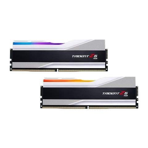 Модуль памяти для компьютера DDR5 32GB (2x16GB) 7200 MHz Trident Z5 RGB Silver G.Skill (F5-7200J3445G16GX2-TZ5RS) - Нулевой остаток (Feed)  - Нулевой остаток (Feed)