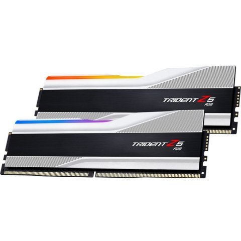 Модуль памяти для компьютера DDR5 32GB (2x16GB) 7200 MHz Trident Z5 RGB Silver G.Skill (F5-7200J3445G16GX2-TZ5RS) - Нулевой остаток (Feed)  - Нулевой остаток (Feed)