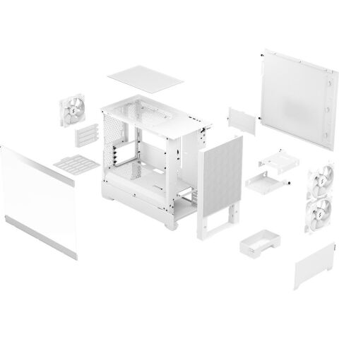 Корпус для ПК Fractal Design Pop Mini Air RGB White TG (FD-C-POR1M-01) - Корпуса - Корпуса