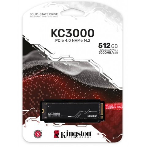 Накопитель SSD M.2 2280 512GB Kingston (SKC3000S/512G) - Внутренние SSD  - Внутренние SSD 