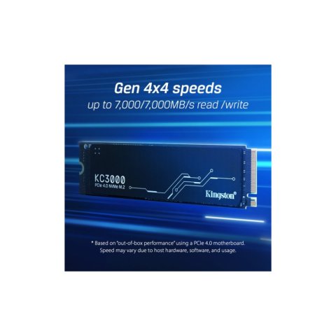 Накопитель SSD M.2 2280 512GB Kingston (SKC3000S/512G) - Внутренние SSD  - Внутренние SSD 