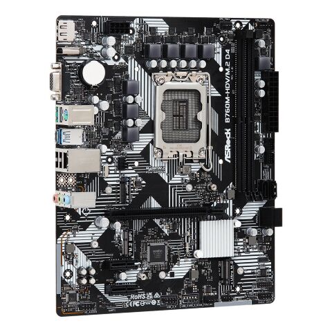 Материнская плата ASRock B760M-HDV/M.2 D4 - Нулевой остаток (Feed)  - Нулевой остаток (Feed) 