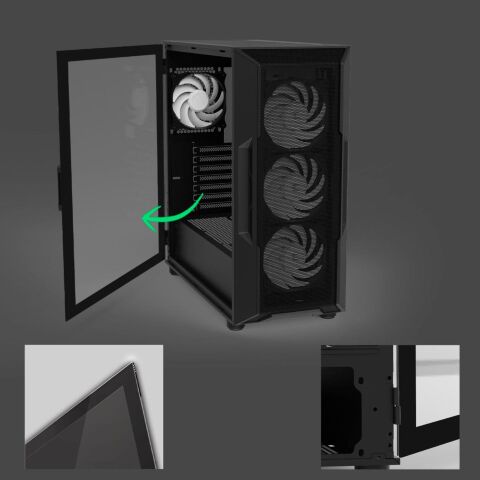 Корпус для ПК Zalman I3NEOARGBV2BLACK - Нулевой остаток (Feed)  - Нулевой остаток (Feed) 