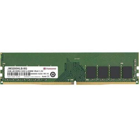Модуль памяти для компьютера DDR4 8GB 3200 MHz Transcend (JM3200HLB-8G) - Нулевой остаток (Feed) - Нулевой остаток (Feed)