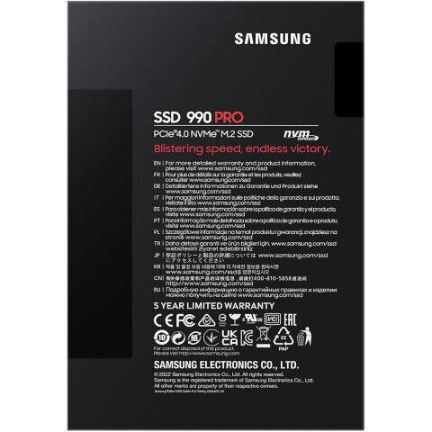 Накопитель SSD M.2 2280 1TB 990 PRO Samsung (MZ-V9P1T0BW) - Внутренние SSD - Внутренние SSD