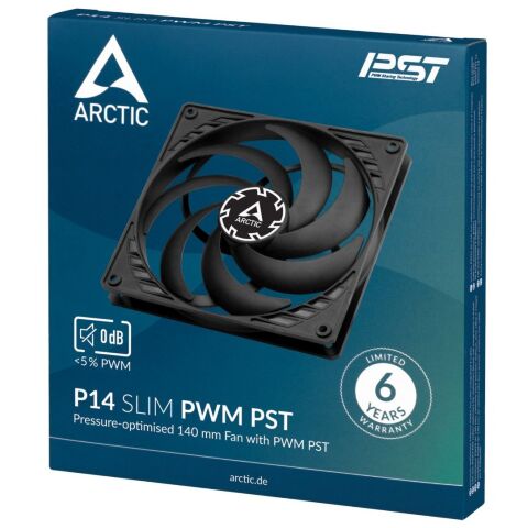 Кулер для корпуса Arctic P14 SLIM PWM PST (ACFAN00268A) - Вентиляторы к корпусам - Вентиляторы к корпусам