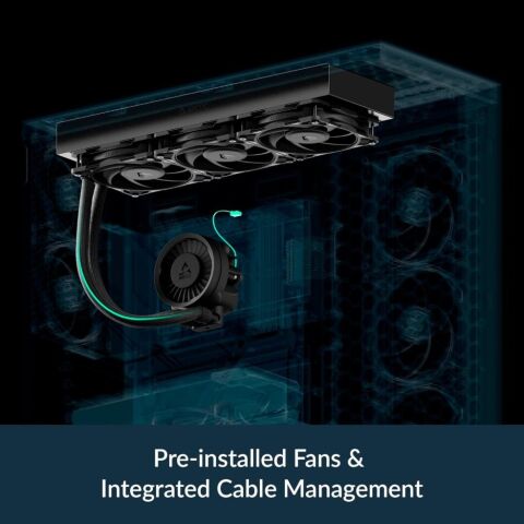 Система жидкостного охлаждения Arctic Liquid Freezer III Pro 360 (Black) (ACFRE00180A) - Нулевой остаток (Feed) - Нулевой остаток (Feed)