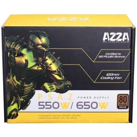 Блок питания Azza 550W (PSAZ-550W) - Нулевой остаток (Feed)  - Нулевой остаток (Feed) 