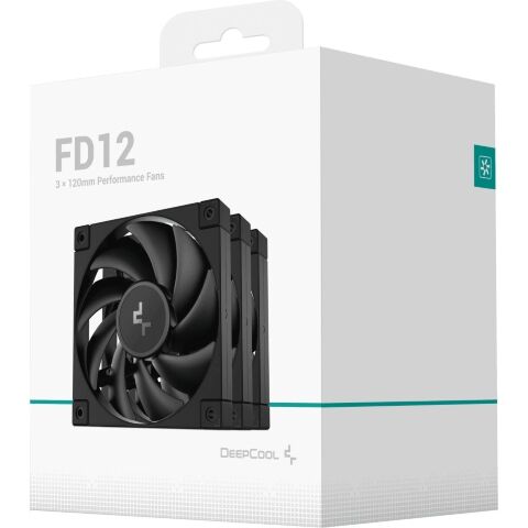 Кулер для корпуса Deepcool FD12-3 IN 1 (R-FD12-BKNPN3-G) - Нулевой остаток (Feed) - Нулевой остаток (Feed)
