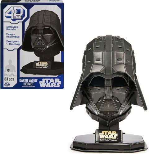 Пазл 4D Build Star Wars Darth Vader Helmet puzzle 3D картон Дарт Вейдер 83 шт. - -
