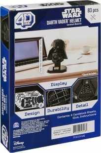 Пазл 4D Build Star Wars Darth Vader Helmet puzzle 3D картон Дарт Вейдер 83 шт.