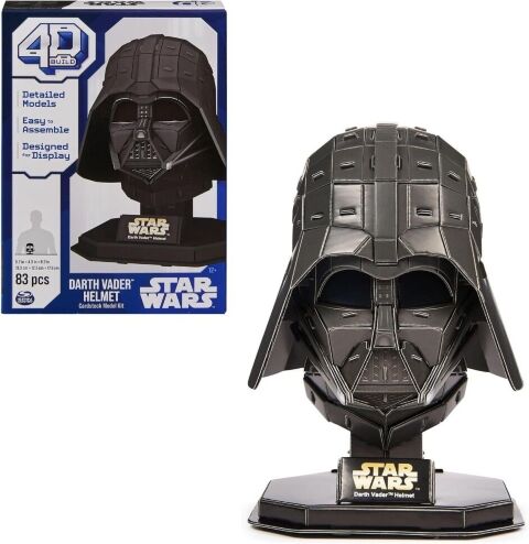 Пазл 4D Build Star Wars Darth Vader Helmet puzzle 3D картон Дарт Вейдер 83 шт. -   -  