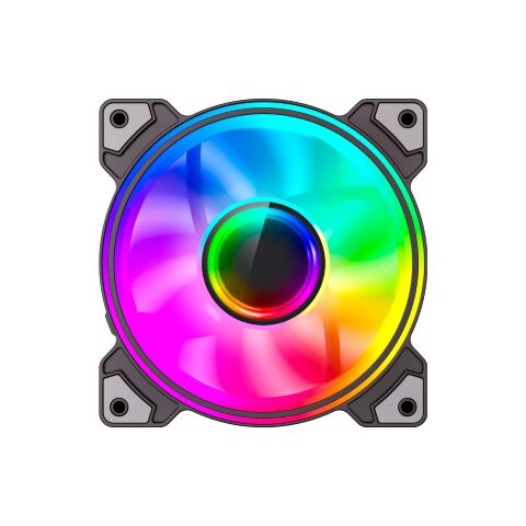 Кулер для корпуса Gamemax Dual Ring Infinity BK - Нулевой остаток (Feed)  - Нулевой остаток (Feed) 
