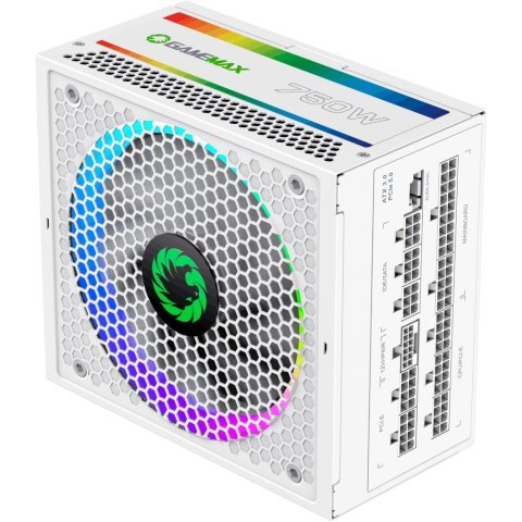 Блок питания Gamemax 750W (RGB 750 PRO WH (ATX3.0/3.1 PCI) - Нулевой остаток (Feed)  - Нулевой остаток (Feed) 