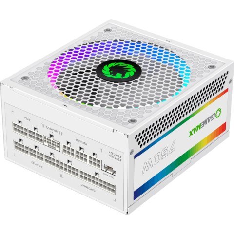 Блок питания Gamemax 750W (RGB 750 PRO WH (ATX3.0/3.1 PCI) - Нулевой остаток (Feed)  - Нулевой остаток (Feed) 