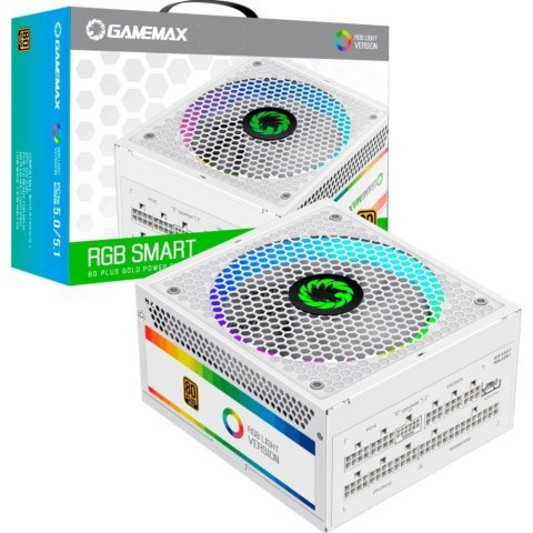 Блок питания Gamemax 750W (RGB 750 PRO WH (ATX3.0/3.1 PCI) - Нулевой остаток (Feed)  - Нулевой остаток (Feed) 