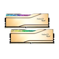 Модуль памяти для компьютера DDR5 32GB (2x16GB) 6000 MHz Trident Z5 Royal Gold G.Skill (F5-6000J2836G16GX2-TR5G)