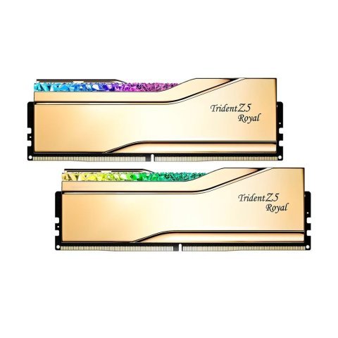Модуль памяти для компьютера DDR5 32GB (2x16GB) 6000 MHz Trident Z5 Royal Gold G.Skill (F5-6000J2836G16GX2-TR5G) - Модули памяти для компьютера - Модули памяти для компьютера