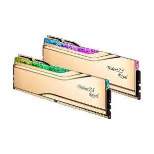 Модуль памяти для компьютера DDR5 32GB (2x16GB) 6000 MHz Trident Z5 Royal Gold G.Skill (F5-6000J2836G16GX2-TR5G)