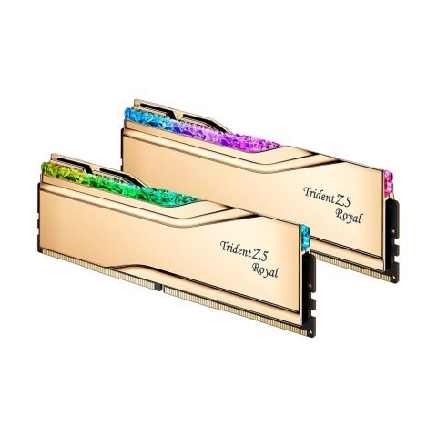 Модуль памяти для компьютера DDR5 32GB (2x16GB) 6000 MHz Trident Z5 Royal Gold G.Skill (F5-6000J2836G16GX2-TR5G) - Модули памяти для компьютера - Модули памяти для компьютера