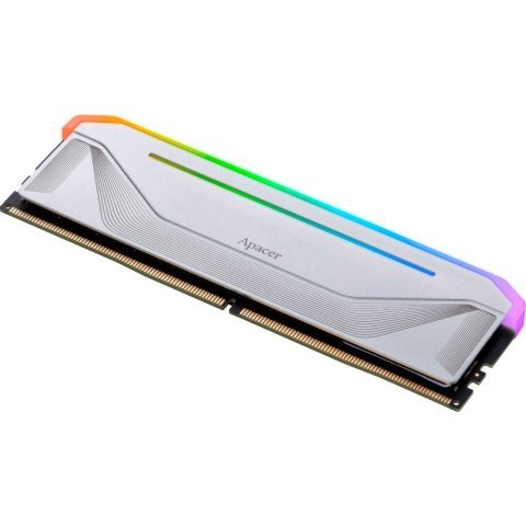 Модуль памяти для компьютера DDR5 32GB (2x16GB) 5200 MHz NOX RGB Silver Apacer (AH5U32G52C522NWAA-2) - Нулевой остаток (Feed) - Нулевой остаток (Feed)