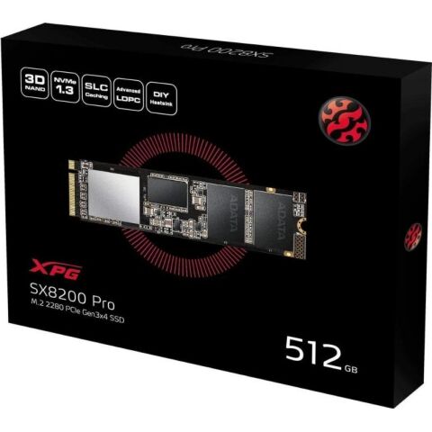 Накопитель SSD M.2 2280 512GB ADATA (ASX8200PNP-512GT-C) - Внутренние SSD  - Внутренние SSD 