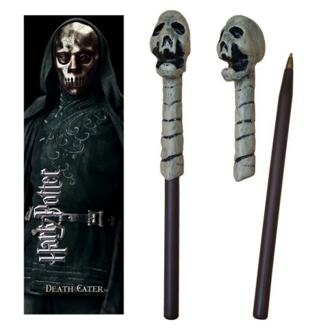 Ручка палочка Harry Potter Death Eater Skull Wand Pen and Bookmark + Закладка -   -