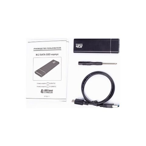 Карман внешний AgeStar M2 NGFF black (3UBNF5C (Black)) - Нулевой остаток (Feed)  - Нулевой остаток (Feed) 