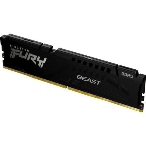 Модуль памяти для компьютера DDR5 32GB 5200 MHz Beast Black Kingston Fury (ex.HyperX) (KF552C36BBE-32) - Нулевой остаток (Feed)  - Нулевой остаток (Feed)