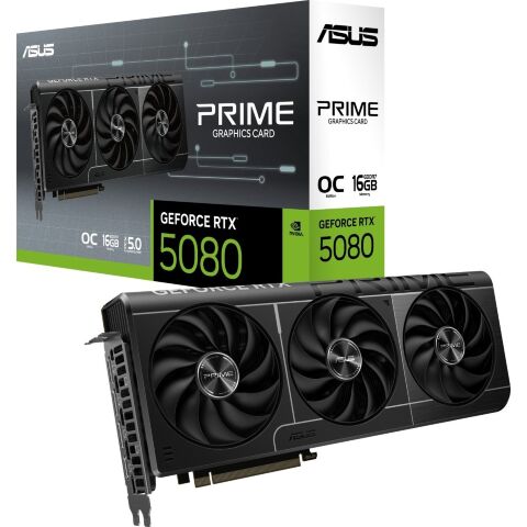 Видеокарта ASUS GeForce RTX5080 16GB PRIME OC (PRIME-RTX5080-O16G) - Нулевой остаток (Feed) - Нулевой остаток (Feed)