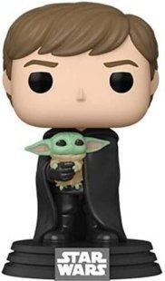 Фигурка Funko Star Wars Mandalorian Luke Skywalker with Grogu Фанко Мандалорец Люк Грогу 482