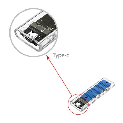 Карман внешний Dynamode M.2 SSD NVMe/SATA combo ч-з USB3.2 GEN2 Type-C (DM-CAD-SSD09) - Аксессуары к HDD - Аксессуары к HDD