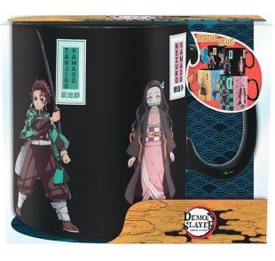 Чашка хамелеон Demon Slayer Mug Tanjiro Nezuko Zenitsu Inosuke Anime кружка 460 мл