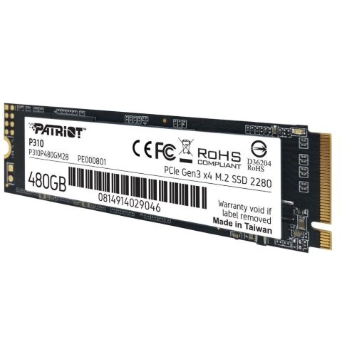 Накопитель SSD M.2 2280 480GB Patriot (P310P480GM28) - Нулевой остаток (Feed)  - Нулевой остаток (Feed) 