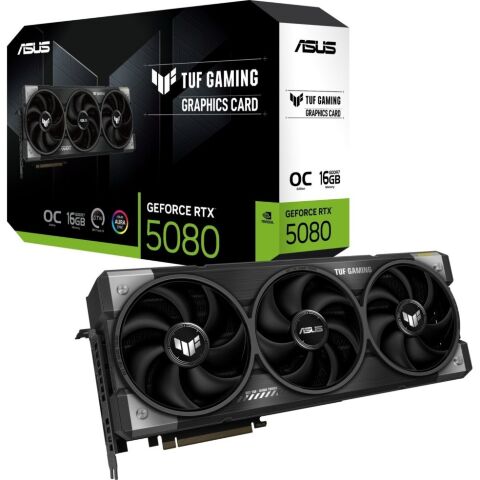 Видеокарта ASUS GeForce RTX5080 16GB TUF OC GAMING (TUF-RTX5080-O16G-GAMING) - Нулевой остаток (Feed) - Нулевой остаток (Feed)