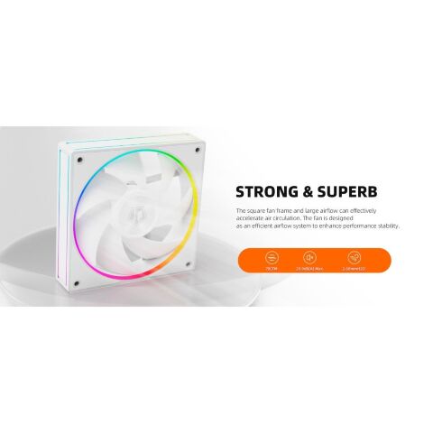 Кулер для корпуса ID-Cooling AF-127-ARGB-W TRIO - Нулевой остаток (Feed)  - Нулевой остаток (Feed) 