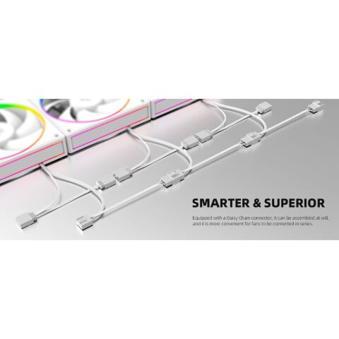 Кулер для корпуса ID-Cooling AF-127-ARGB-W TRIO - Нулевой остаток (Feed)  - Нулевой остаток (Feed) 