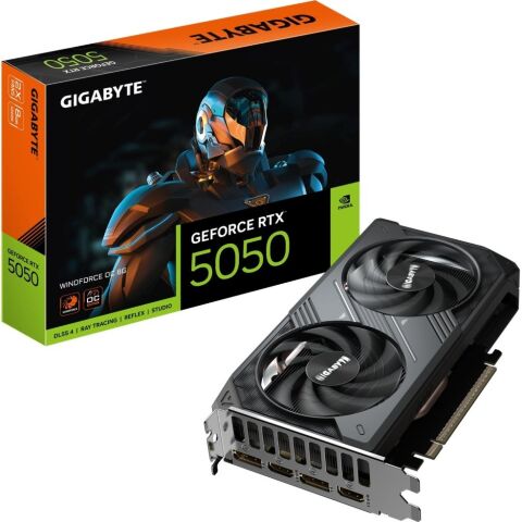 Видеокарта GIGABYTE GeForce RTX5050 8Gb WINDFORCE OC (GV-N5050WF2OC-8GD) - Нулевой остаток (Feed) - Нулевой остаток (Feed)