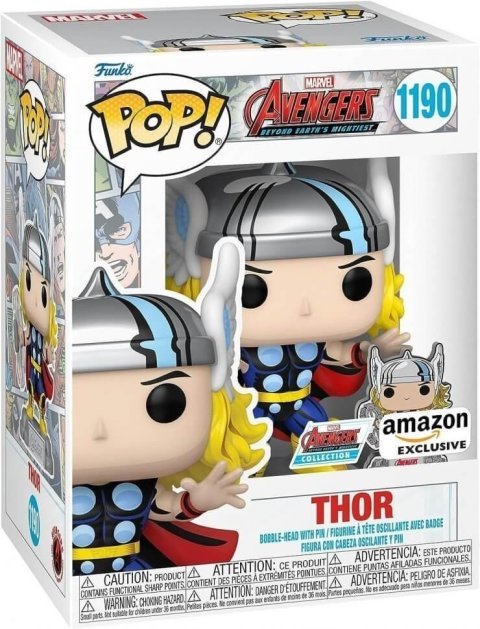 Фигурка Funko Pop & Pin Marvel: Avengers - 60th Anniversary - Thor Фанко Тор (Amazon Exclusive) 1190 - -