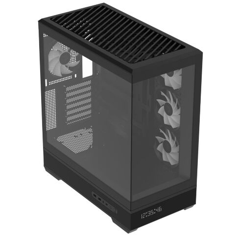 Корпус для ПК AeroCool P500B Digi-BK-v1 Black (ACCM-PN09143.11) - Нулевой остаток (Feed)  - Нулевой остаток (Feed) 