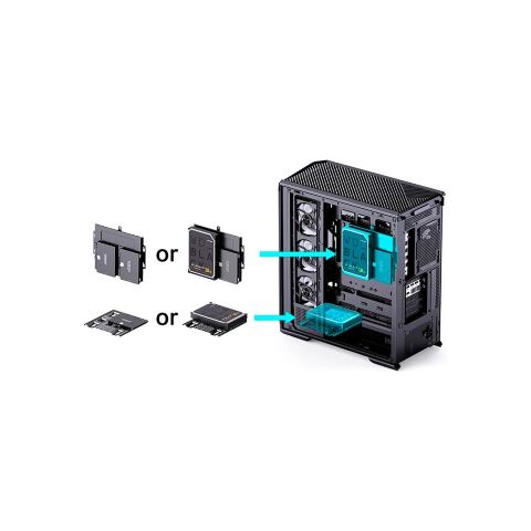 Корпус для ПК JONSBO D400 Black - Нулевой остаток (Feed) - Нулевой остаток (Feed)