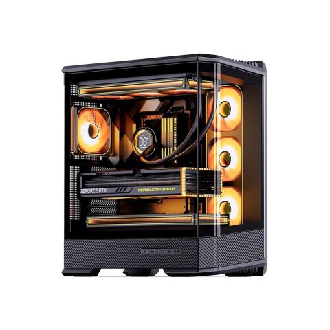 Корпус для ПК JONSBO D400 Black - Нулевой остаток (Feed) - Нулевой остаток (Feed)