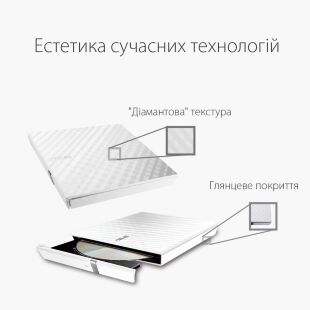 Оптический привод DVD-RW ASUS SDRW-08D2S-U LITE/WHT/G/AS (90-DQ0436-UA221KZ)